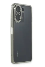 Newface Xiaomi Redmi 13C Kılıf Razer Lensli Silikon - Gümüş - Görsel 2