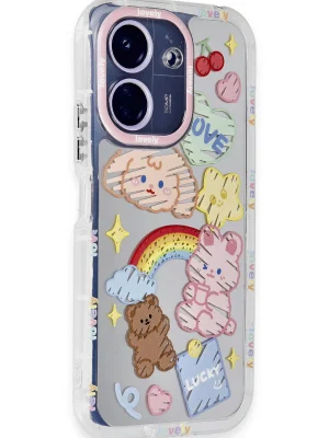 Newface Xiaomi Redmi 13C Kılıf Reflexion Desenli Kapak - Desen 4