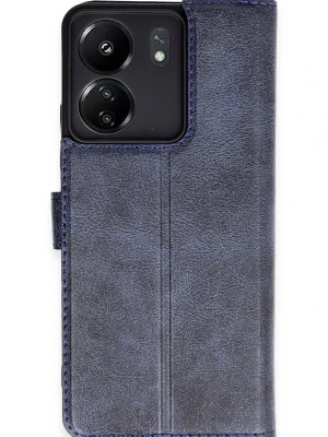 Newface Xiaomi Redmi 13C Kılıf Trend S Plus Kapaklı Kılıf - Lacivert