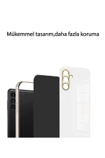Newface Xiaomi Redmi 13C Kılıf Volet Silikon - Beyaz - Görsel 3