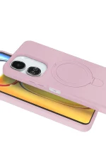 Newface Xiaomi Redmi 13C Regal Magsafe Standlı Kapak - Açık Pembe - Görsel 3