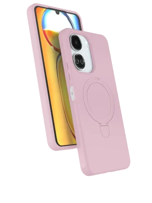 Newface Xiaomi Redmi 13C Regal Magsafe Standlı Kapak - Açık Pembe