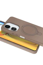 Newface Xiaomi Redmi 13C Regal Magsafe Standlı Kapak - Çöl Titanyum - Görsel 3