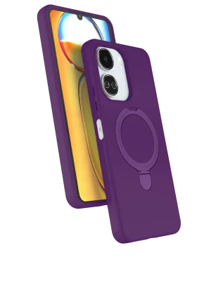 Newface Xiaomi Redmi 13C Regal Magsafe Standlı Kapak - Derin Mor