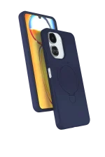 Newface Xiaomi Redmi 13C Regal Magsafe Standlı Kapak - Lacivert