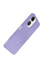 Newface Xiaomi Redmi 13C Regal Magsafe Standlı Kapak - Lila - Görsel 4
