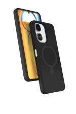 Newface Xiaomi Redmi 13C Regal Magsafe Standlı Kapak - Siyah