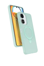 Newface Xiaomi Redmi 13C Regal Magsafe Standlı Kapak - Su Yeşili