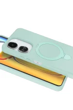 Newface Xiaomi Redmi 13C Regal Magsafe Standlı Kapak - Su Yeşili - Görsel 3