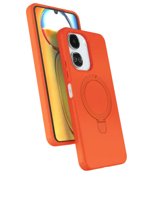 Newface Xiaomi Redmi 13C Regal Magsafe Standlı Kapak - Turuncu