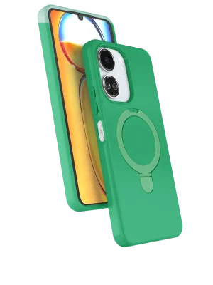 Newface Xiaomi Redmi 13C Regal Magsafe Standlı Kapak - Yeşil