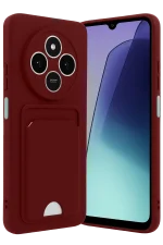 Newface Xiaomi Redmi 14C Kelvin Kartvizitli Silikon - Bordo