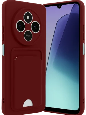 Newface Xiaomi Redmi 14C Kelvin Kartvizitli Silikon - Bordo