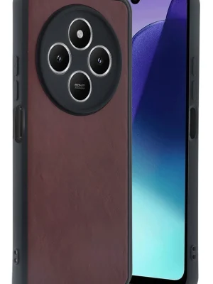 Newface Xiaomi Redmi 14C Kılıf Aras Deri Kapak - Bordo