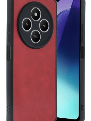 Newface Xiaomi Redmi 14C Kılıf Aras Deri Kapak - Kırmızı