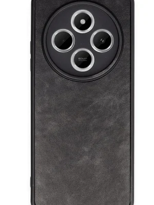 Newface Xiaomi Redmi 14C Kılıf Aras Deri Kapak - Siyah