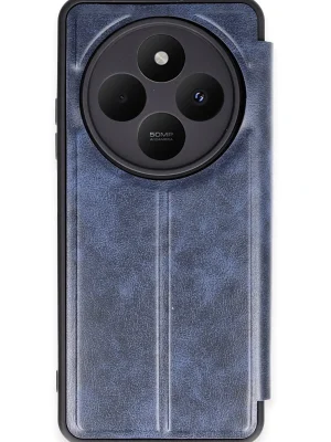 Newface Xiaomi Redmi 14C Kılıf Flip Cover - Lacivert
