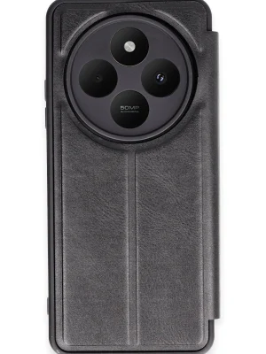Newface Xiaomi Redmi 14C Kılıf Flip Cover - Siyah
