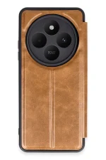 Newface Xiaomi Redmi 14C Kılıf Flip Cover - Taba