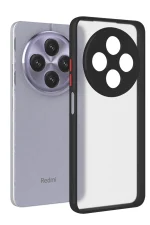 Newface Xiaomi Redmi 14C Kılıf Montreal Silikon Kapak - Siyah - Görsel 2