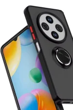 Newface Xiaomi Redmi 14C Kılıf Montreal Yüzüklü Silikon Kapak - Lacivert - Görsel 2