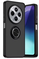 Newface Xiaomi Redmi 14C Kılıf Montreal Yüzüklü Silikon Kapak - Siyah