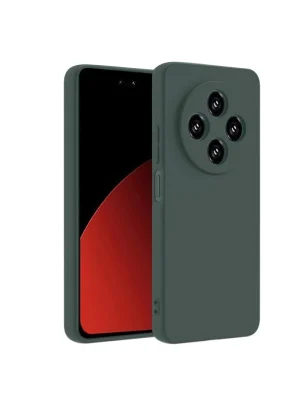 Newface Xiaomi Redmi 14C Kılıf Nano içi Kadife Silikon - Koyu Yeşil