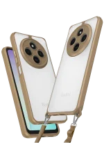 Newface Xiaomi Redmi 14C Kılıf Penta Silikon Kılıf - Çöl Titanyum