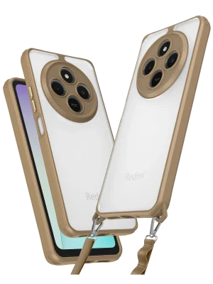 Newface Xiaomi Redmi 14C Kılıf Penta Silikon Kılıf - Çöl Titanyum