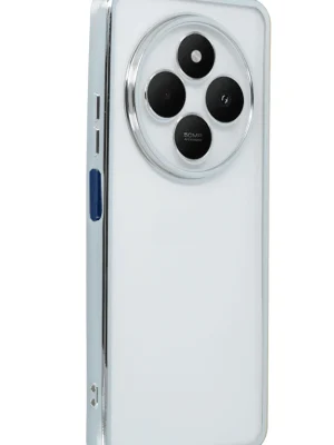 Newface Xiaomi Redmi 14C Kılıf Razer Lensli Silikon - Gümüş