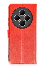 Newface Xiaomi Redmi 14C Kılıf Trend S Plus Kapaklı Kılıf - Kırmızı