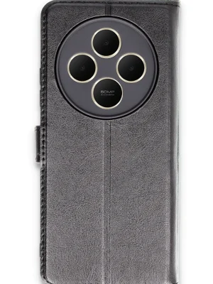 Newface Xiaomi Redmi 14C Kılıf Trend S Plus Kapaklı Kılıf - Siyah