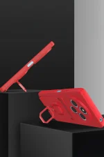 Newface Xiaomi Redmi 14C Kılıf Zuma Kartvizitli Yüzüklü Silikon - Lila - Görsel 3