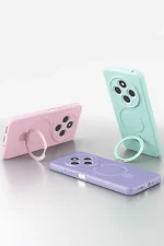 Newface Xiaomi Redmi 14C Regal Magsafe Standlı Kapak - Açık Pembe - Görsel 5