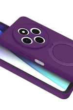 Newface Xiaomi Redmi 14C Regal Magsafe Standlı Kapak - Derin Mor - Görsel 3