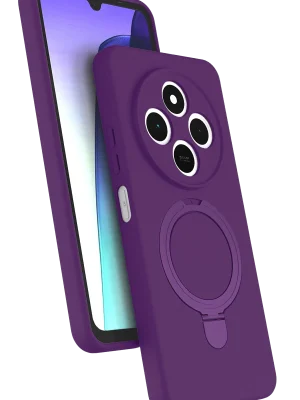 Newface Xiaomi Redmi 14C Regal Magsafe Standlı Kapak - Derin Mor