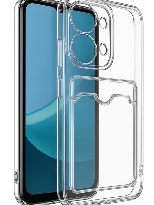 Newface Xiaomi Redmi 15C 4G Kılıf Kart Şeffaf Silikon - Şeffaf