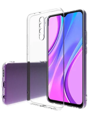 Newface Xiaomi Redmi 9 Kılıf Lüx Şeffaf Silikon - Şeffaf