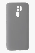 Newface Xiaomi Redmi 9 Kılıf Nano içi Kadife Silikon - Gri