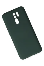 Newface Xiaomi Redmi 9 Kılıf Nano içi Kadife Silikon - Koyu Yeşil - Görsel 3