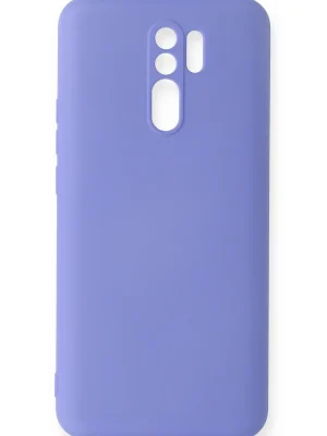 Newface Xiaomi Redmi 9 Kılıf Nano içi Kadife Silikon - Lila