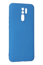 Newface Xiaomi Redmi 9 Kılıf Nano içi Kadife Silikon - Mavi - Görsel 2