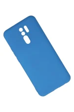 Newface Xiaomi Redmi 9 Kılıf Nano içi Kadife Silikon - Mavi - Görsel 3