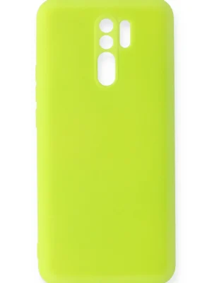 Newface Xiaomi Redmi 9 Kılıf Nano içi Kadife Silikon - Sarı