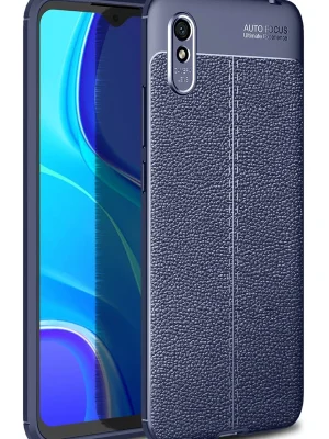 Newface Xiaomi Redmi 9A Kılıf Auto Focus Kapak - Lacivert