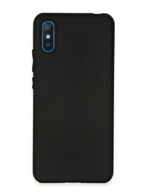 Newface Xiaomi Redmi 9A Kılıf First Silikon - Siyah