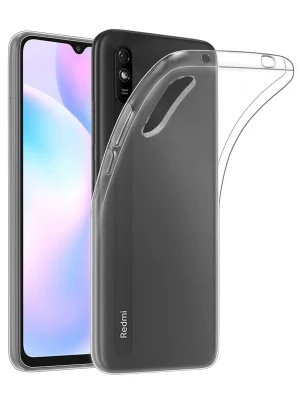 Newface Xiaomi Redmi 9A Kılıf Lüx Şeffaf Silikon - Şeffaf
