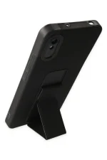 Newface Xiaomi Redmi 9A Kılıf Mega Standlı Silikon - Siyah - Görsel 3