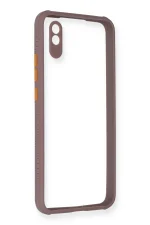 Newface Xiaomi Redmi 9A Kılıf Miami Şeffaf Silikon - Açık Mor