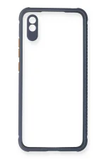 Newface Xiaomi Redmi 9A Kılıf Miami Şeffaf Silikon - Gri - Görsel 2